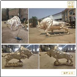 2米招財銅牛生產廠
