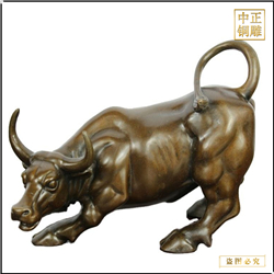 大型華爾街銅牛圖片