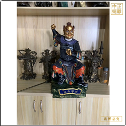 小型監齋菩薩銅佛像 