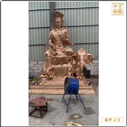 大型文殊普賢銅像鑄造廠(chǎng)